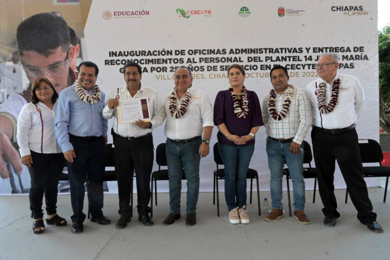 Inauguran oficinas administrativas del CECyT 14 Jesús María Garza