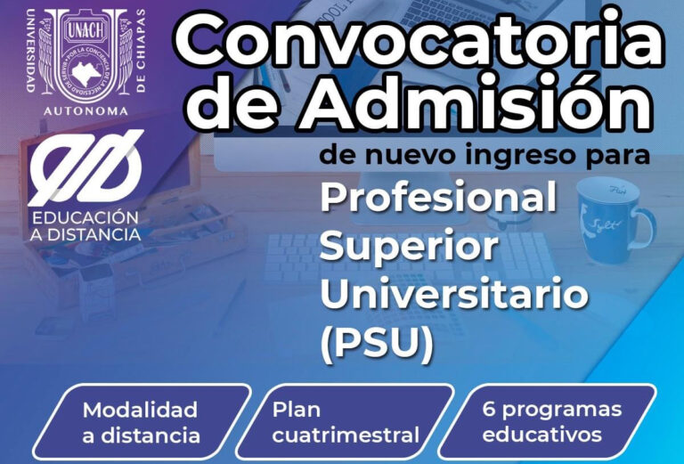 Abierta la convocatoria de nuevo ingreso al profesional superior universitario de la UNACH