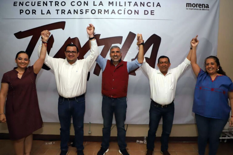 Líderes morenistas respaldan candidatura de Ángel Torres