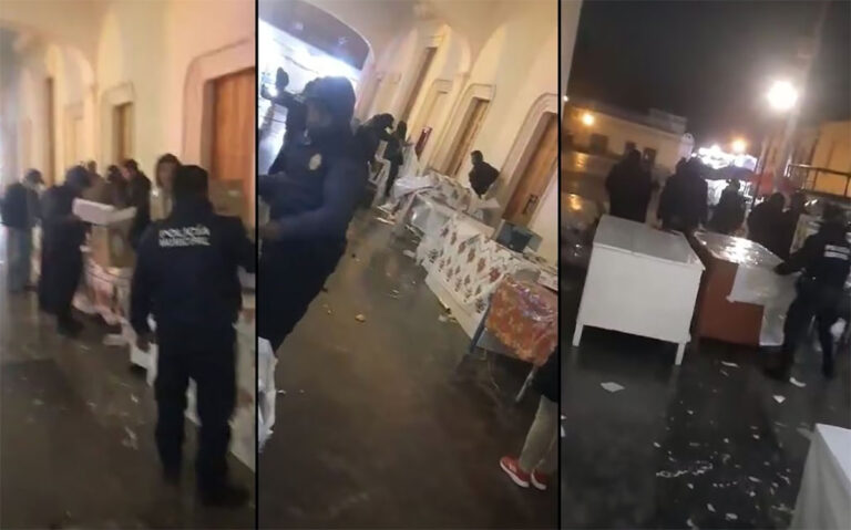 Alcalde ordena desalojo de mujeres artesanas en San Cristóbal de Las Casas