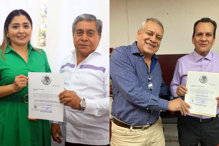 Entregan nombramiento a nuevo director de Educación Básica y jefa del Departamento de Telebachillerato