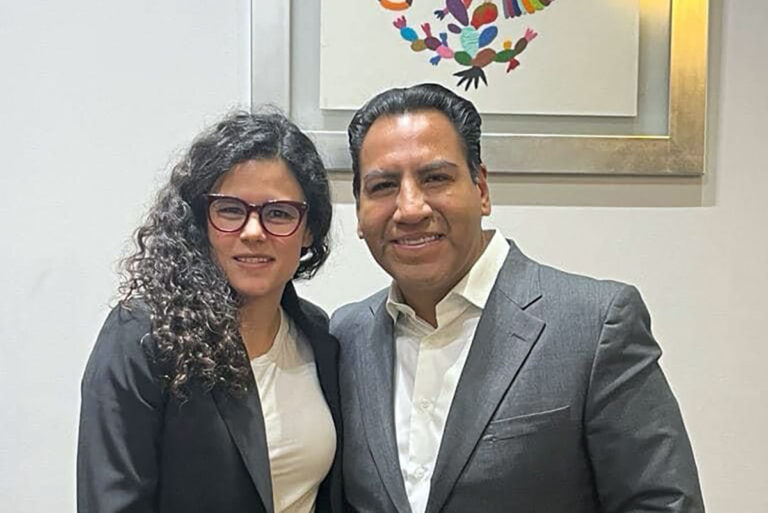 Luisa María Alcalde reconoce el trabajo de Eduardo Ramírez al frente de la Jucopo