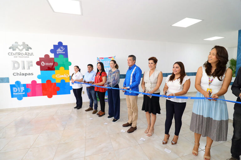 En Tuxtla, Rutilio Escandón inaugura ‘Centro Azul’ para la atención del trastorno del espectro autista