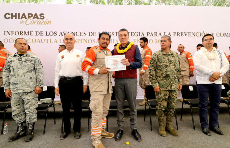 En 5 años, Chiapas pasó del primero al séptimo lugar con menos incendios forestales en el país: Rutilio Escandón