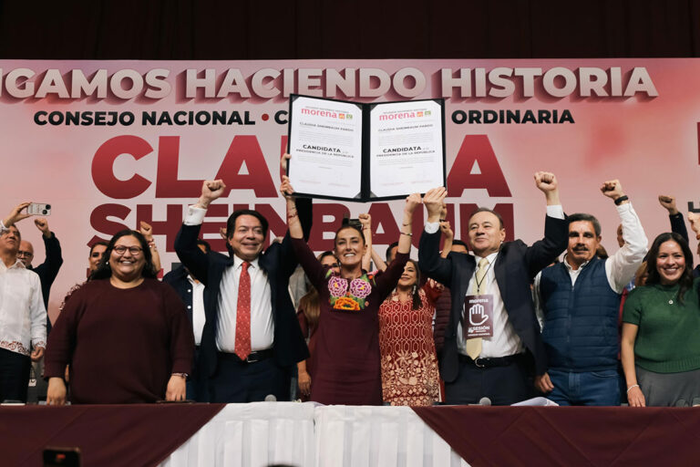 Por unanimidad, Consejo Nacional de Morena declara a Claudia Sheinbaum candidata a la presidencia de México
