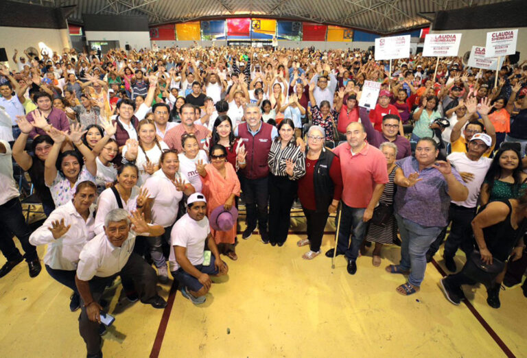 Desde Tuxtla Gutiérrez, Ángel Torres acompaña a Claudia Sheinbaum en su cierre de precampaña