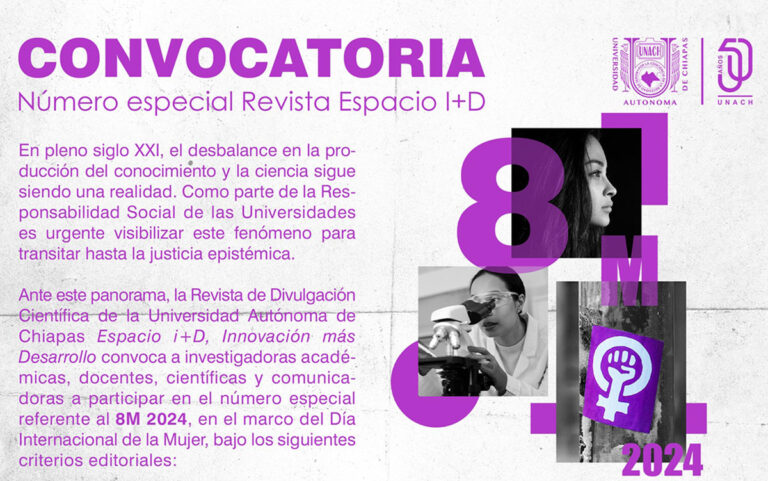 Publicará UNACH número especial de la Revista Espacio i+D