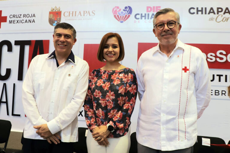 DIF Chiapas se une a la Colecta Nacional de la Cruz Roja en apoyo a personas en situaciones de emergencia
