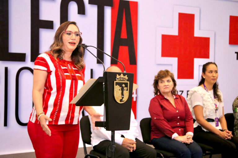 Esther García Ruiz pone en marcha colecta de la Cruz Roja Mexicana
