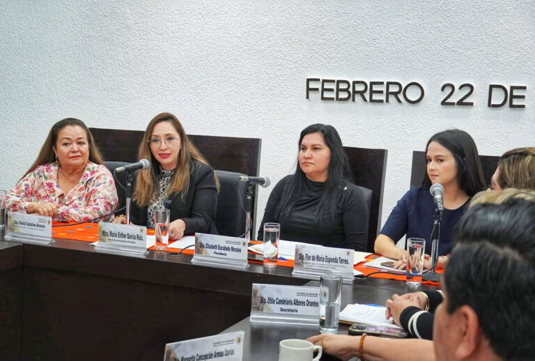 María Esther García Ruiz se reúne con diputados de la Comisión de Hacienda
