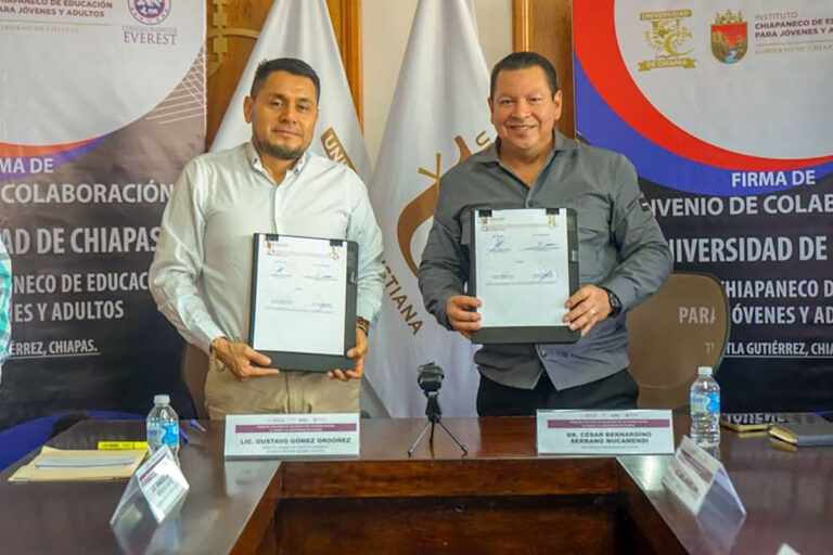 Icheja firma convenio de colaboración académica con la Universidad de Chiapas