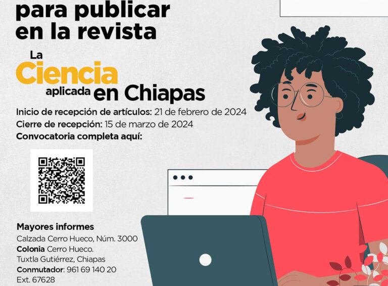 ICTI Chiapas invita a publicar en la revista La Ciencia Aplicada en Chiapas