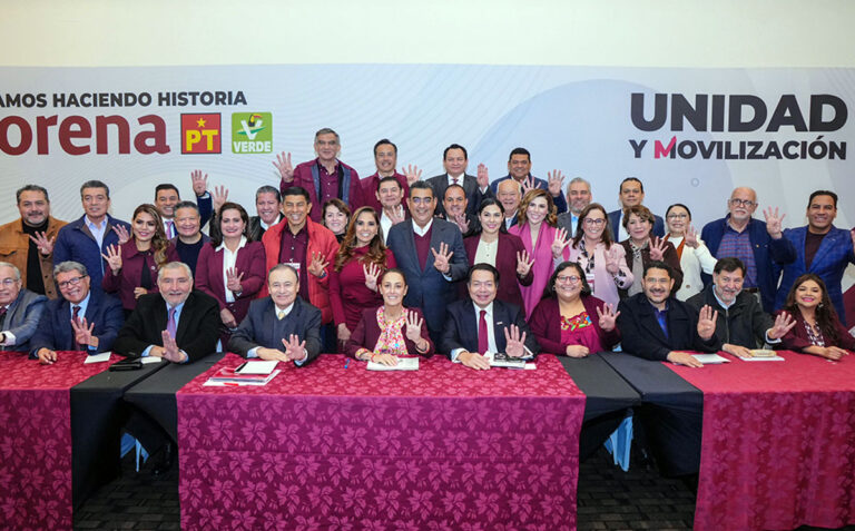 Expresa Rutilio Escandón respaldo a Claudia Sheinbaum en su registro como candidata presidencial ante el INE