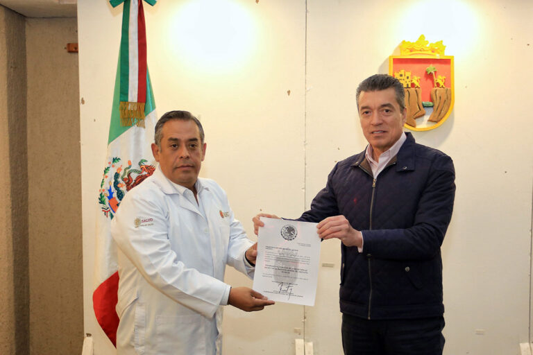 Rutilio Escandón toma protesta a Francisco Arturo Mariscal Ochoa como titular de la Secretaría de Salud