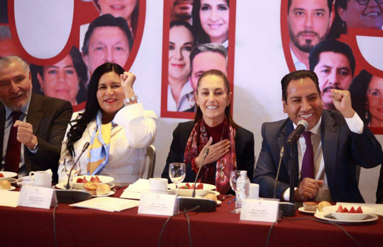 Claudia Sheinbaum prevé fiesta democrática tras reunirse con senadores de Morena