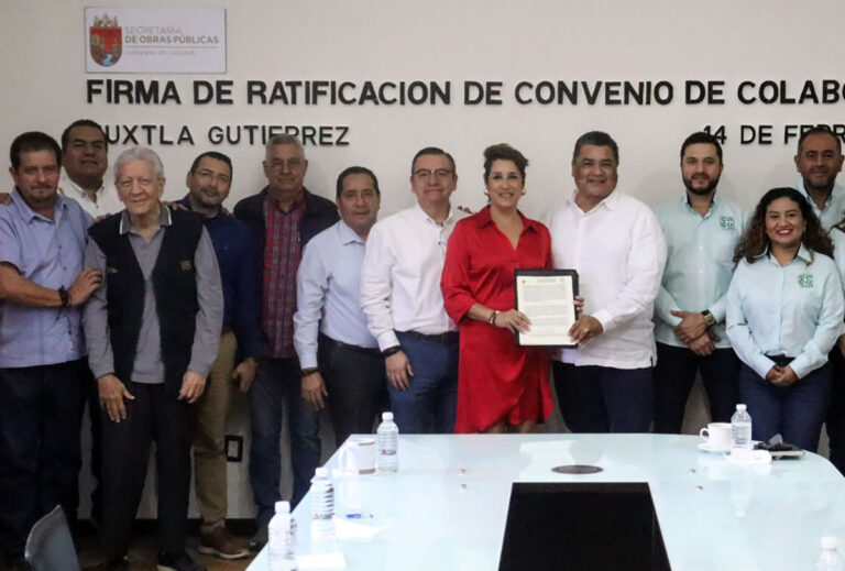 SOP y Colegio de Arquitectos Chiapanecos firman convenio de colaboración