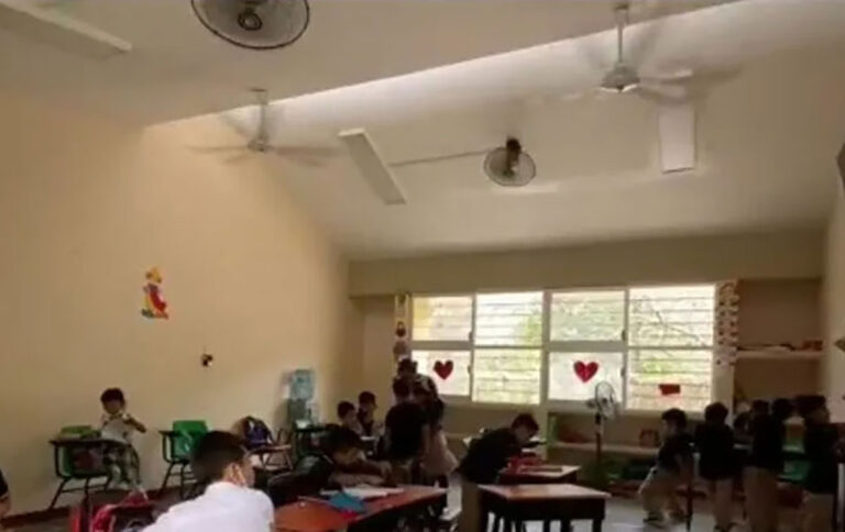 Alumnos presentan problemas salud por temperaturas superiores a 40 grados
