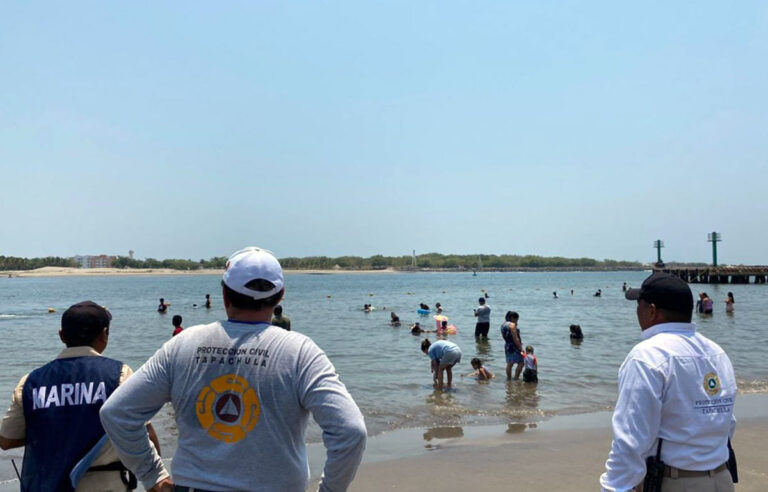 Este fin de semana, mantuvo PC recorridos en playas tapachultecas