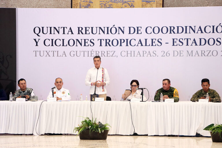 Realizan quinta reunión de coordinación ante Lluvias y Ciclones Tropicales 2024