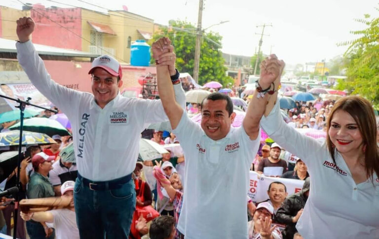 Freddy Escobar arranca campaña en barrio que lo vio crecer en Tapachula
