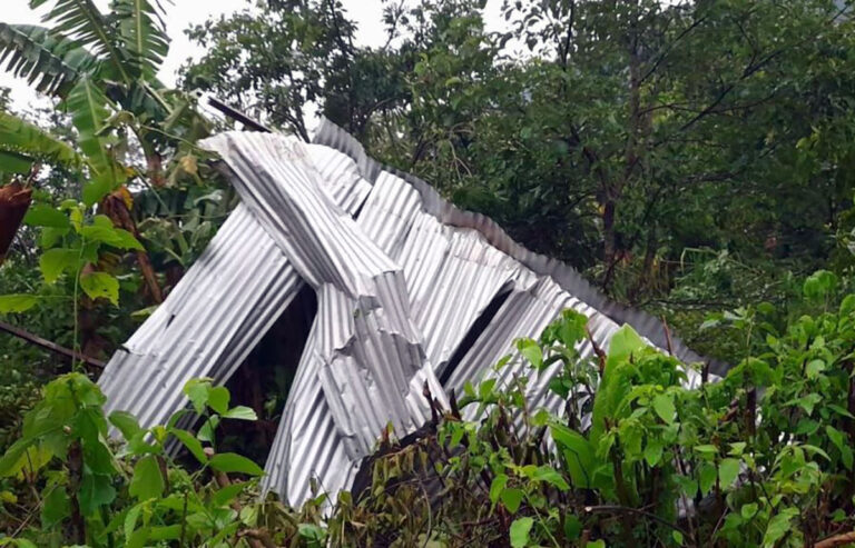Lluvias provocan daños en más de 20 viviendas en Chiapas