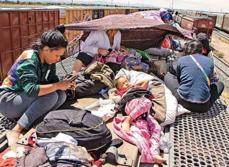 INM golpea a migrantes en tren; quedan varados en Zacatecas
