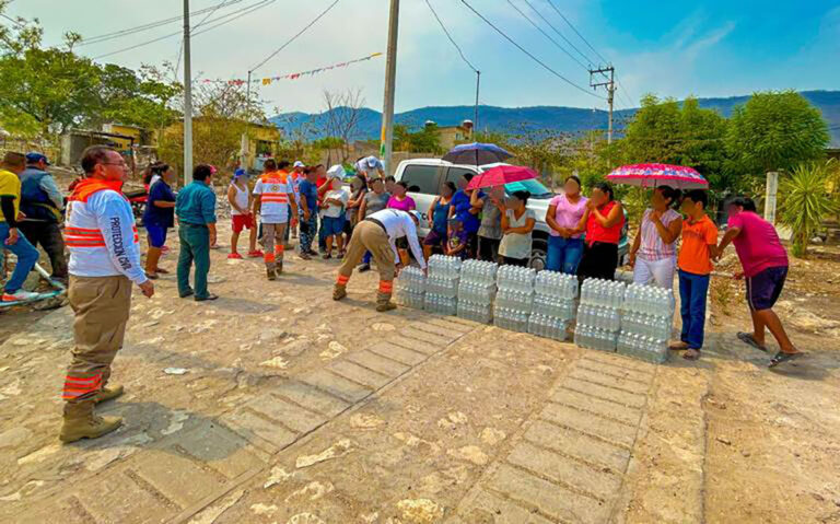 Ante altas temperaturas, inicia operativo de hidratación en municipios vulnerables: PC
