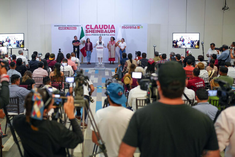 Plantea Claudia Sheinbaum denuncia anónima y tipificar como grave la extorsión para combatir este delito en Guerrero