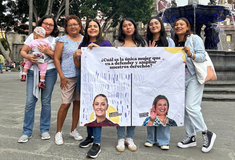Mujeres reconocen a Claudia Sheinbaum como la única candidata que defenderá sus derechos