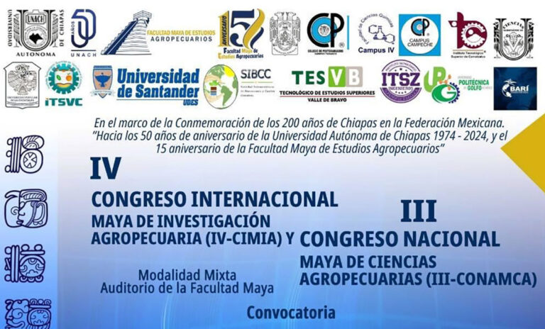 Invita UNACH a participar en el IV congreso internacional Maya de investigación agropecuaria
