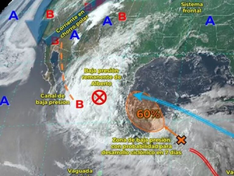 Clima México hoy 21 de junio de 2024: Se esperan lluvias y trombas marinas
