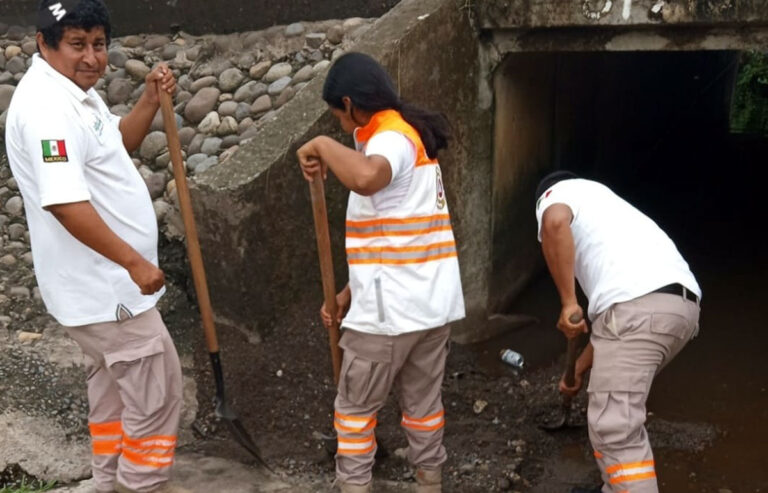 Continúan acciones de reducción de riesgos ante la Temporada de Lluvias y Ciclones