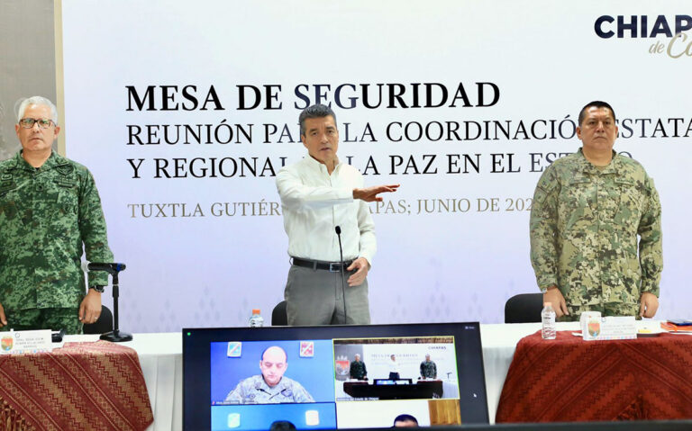Desde la Mesa de Seguridad, Rutilio Escandón reitera el llamado a extremar precauciones por lluvias