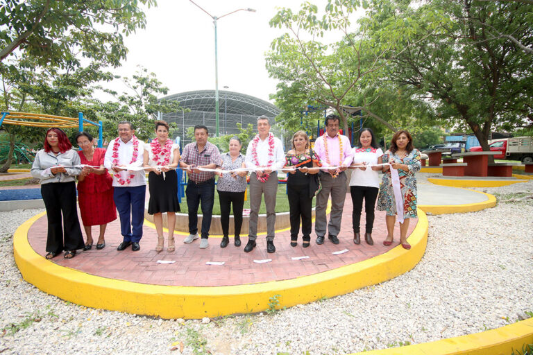 En Tuxtla Gutiérrez, REC moderniza el Parque Público de la colonia Pedregal San Antonio