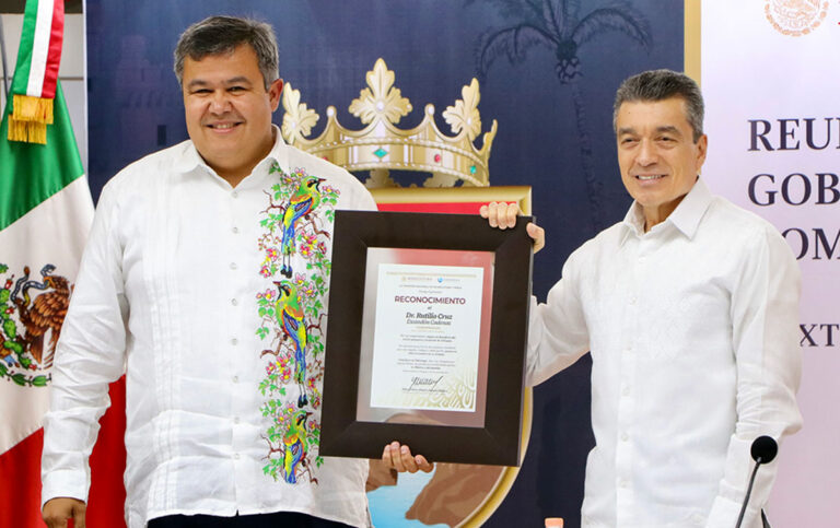 Rutilio Escandón y Octavio Almada, evalúan acciones a favor de la pesca en Chiapas