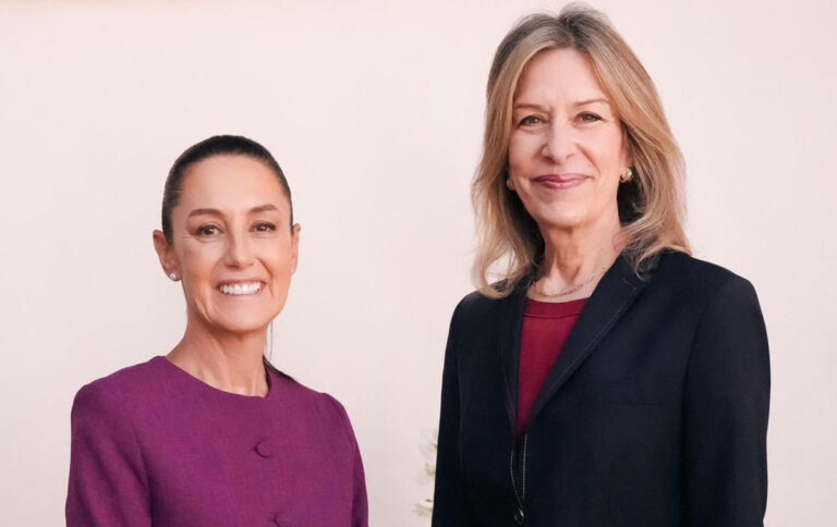 Claudia Sheinbaum se reúne con Elizabeth Sherwood-Randall