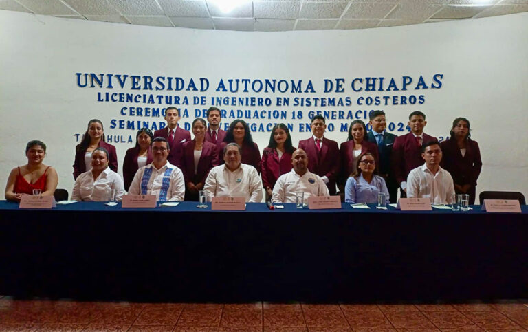 Estudiantes en Sistemas Costeros de la UNACH presentan resultados de investigación de la dársena de Puerto Chiapas