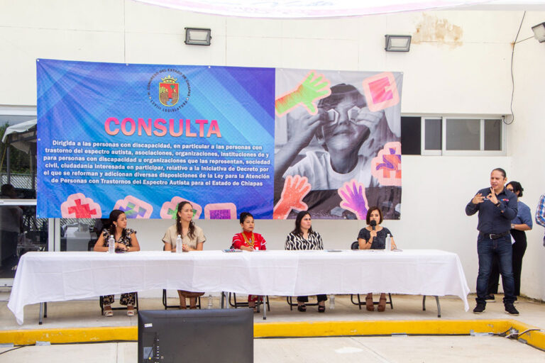 Realiza Congreso de Chiapas consulta a Personas con TEA