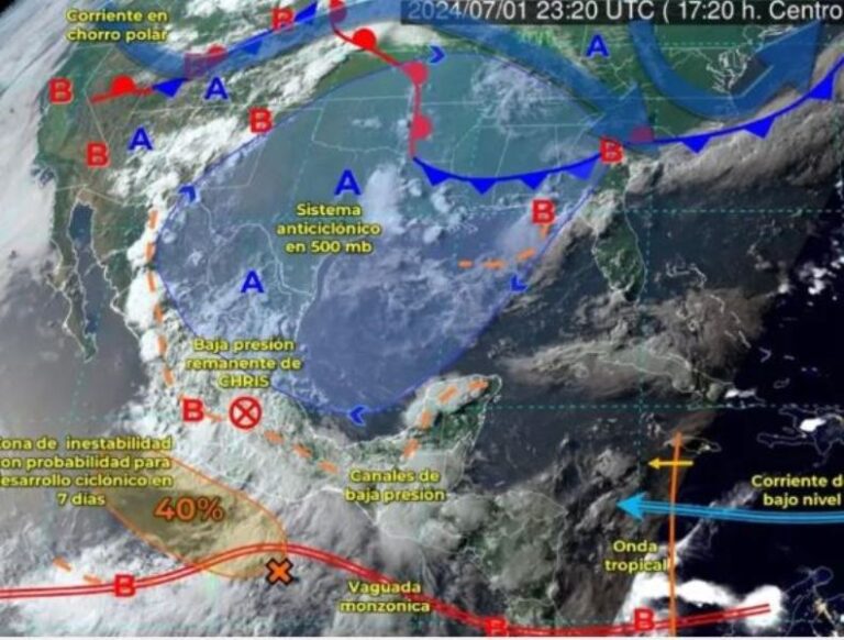 Clima México hoy 2 de julio de 2024: Se esperan fuertes lluvias en QRoo, Guerrero y Michoacán