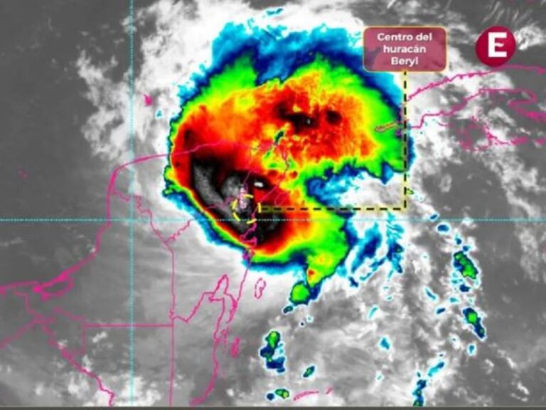 Huracán ‘Beryl’ impacta Tulum, Quintana Roo, como categoría 2