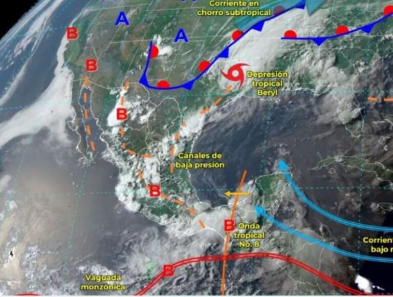 Clima México hoy 9 de julio de 2024: Prevén lluvias y calor