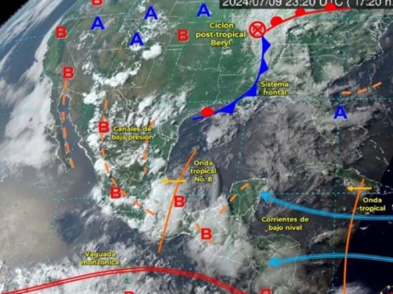 Clima México hoy 10 de julio de 2024: Se esperan lluvias, granizo y tornados