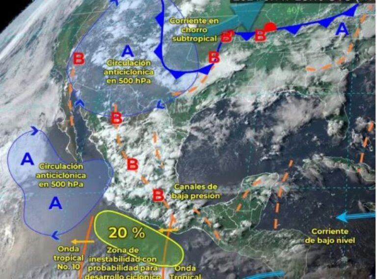 Clima México hoy 18 de julio de 2024: Se esperan lluvias por monzón y onda tropical