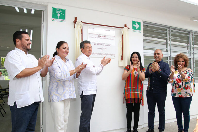 Inaugura Rutilio Escandón espacios educativos en la Unidad de Capacitación Tapachula de Icatech