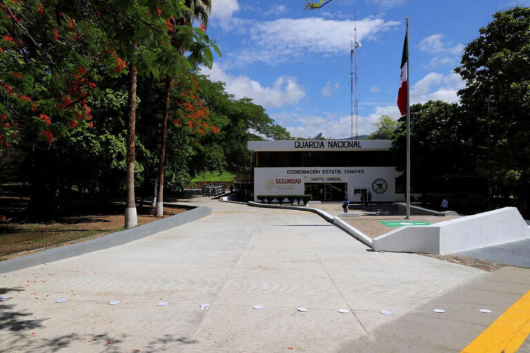 Reconstruye SOP instalaciones de la Guardia Nacional en Chiapa de Corzo