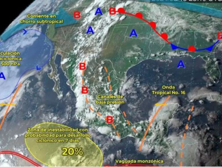 Clima México hoy 14 de agosto de 2024: Continuarán las lluvias en gran parte del país
