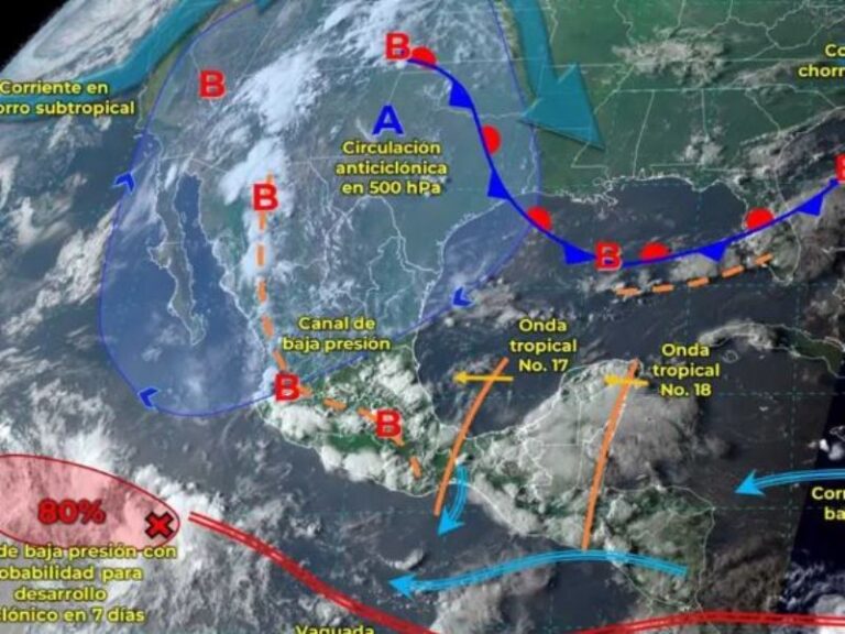 Clima México hoy 22 de agosto de 2024: Ondas tropicales y monzón provocarán lluvias fuertes