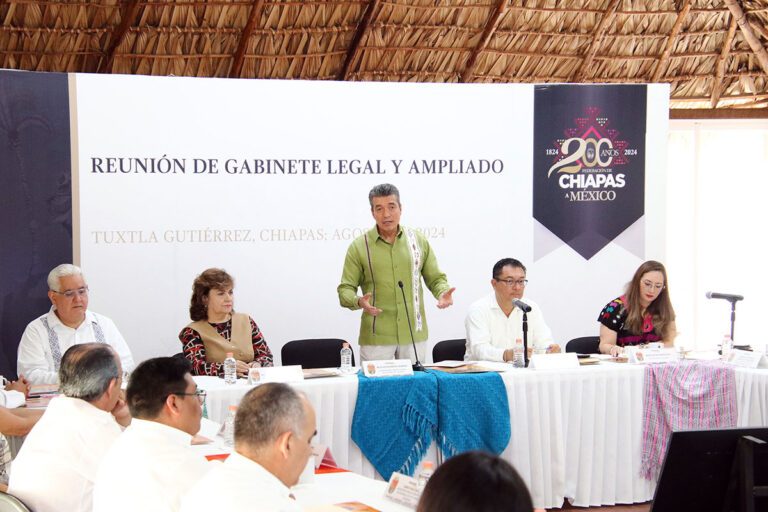 Llama Rutilio Escandón a su Gabinete a seguir trabajando a favor del pueblo para entregar buenas cuentas