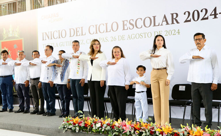 Rutilio Escandón pone en marcha Ciclo Escolar 2024-2025