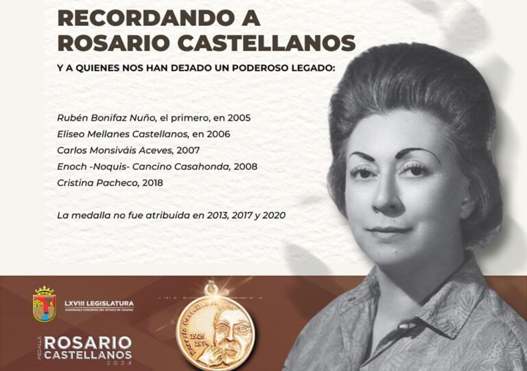 Galardonados solicitan que 2025 sea considerado ‘Año de Rosario Castellanos’